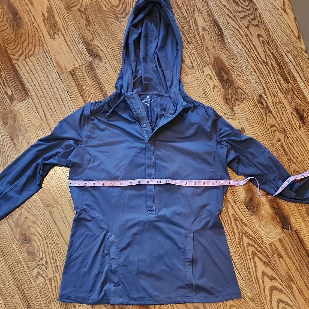 Athleta Women's Dark Gray Hooded Jacket Med - Picture 4 of 6